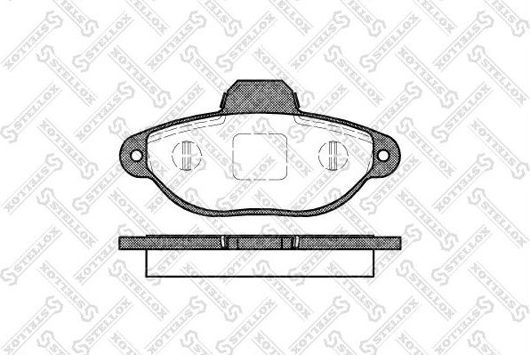 Тормозные колодки Stellox передние для Fiat Punto II 1999-2012. Артикул 425 020-SX