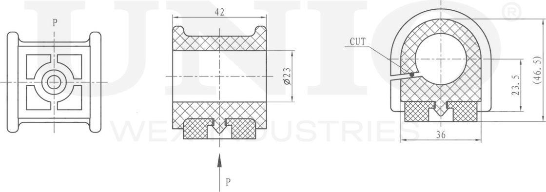 Втулка стабилизатора (Unio). Артикул RMP-10186