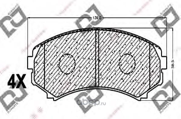 Колодки тормозные (DJ Parts). Артикул BP1018