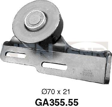 Натяжной ролик (натяжитель) приводного поликлинового ремня NTN / SNR. Артикул GA355.55