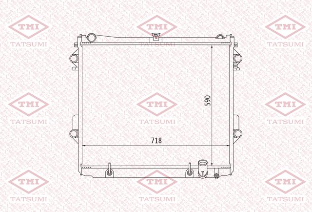 Радиатор охлаждения (Tatsumi). Артикул TGA1121
