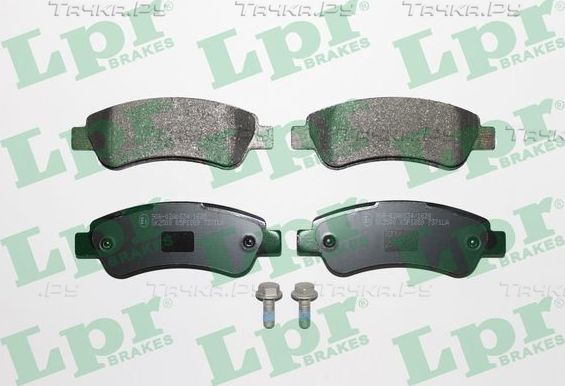 Тормозные колодки LPR задние для Peugeot Boxer III 2006-2026. Артикул 05P1289