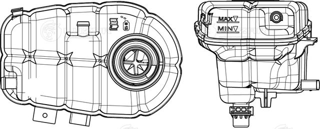 Бачок расширит. охл. жидкости для а/м Audi A6 (11-)/A7 (10-) (LET 1815) (Luzar). Артикул let-1815