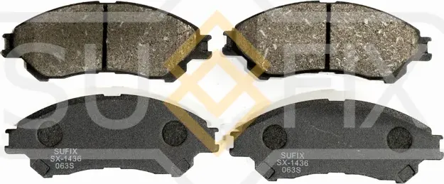 Колодки тормозные дисковые передние правые/левые SUZUKI SWIFT III (MZ, EZ) 2005- (Sufix). Артикул SX1436