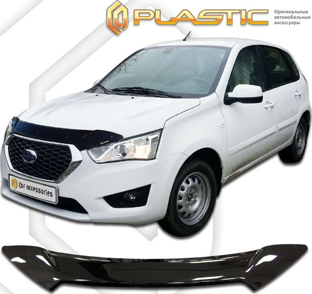 Дефлектор СА Пластик для капота (Classic черный) Datsun mi-DO 2015-2020. Артикул 2010010110642