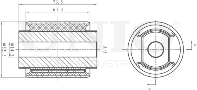 Сайлентблок рычага подвески (Unio). Артикул RMP-20102