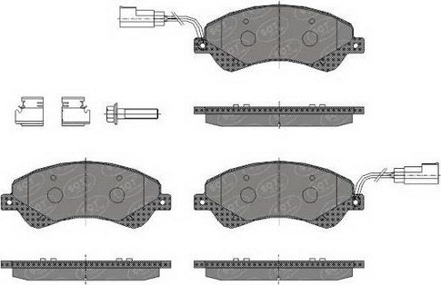 Тормозные колодки SCT-Germany передние для Ford Transit VII 2006-2014. Артикул SP 436 PR