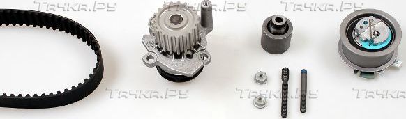 Помпа (водяной насос) с комплектом ремня ГРМ Hepu для Skoda Superb II 2008-2010. Артикул PK05690