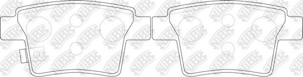 Тормозные колодки NiBK. Артикул PN0501