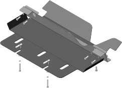 Защита Мотодор для картера и КПП Land Rover Defender 2007-2016. Артикул 13224