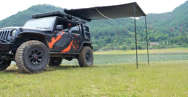 Маркиза автомобильная РИФ 2х2 м Черная. Артикул RIFAW022020600J