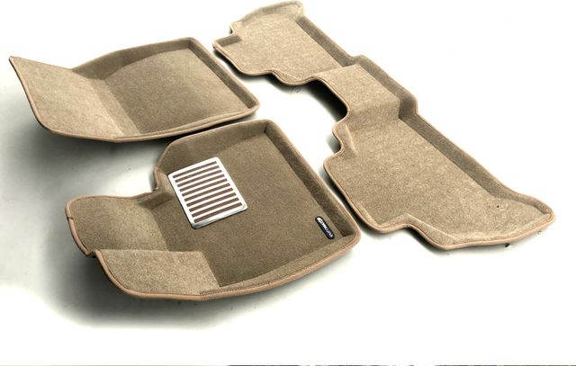 Коврики текстильные Euromat 3D Lux для салона BMW X6 G06 2019-2026 Бежевые. Артикул EM3D-001214T