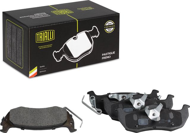 Тормозные колодки Trialli задние для Jeep Commander XK, XH 2005-2010. Артикул PF 4042