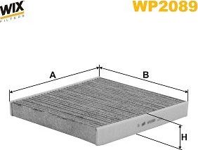 Салонный фильтр WIX Filters. Артикул WP2089
