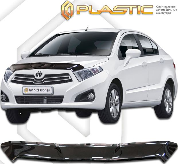 Дефлектор СА Пластик для капота (Classic черный) Brilliance H230 седан 2015-2026. Артикул 2010010111182