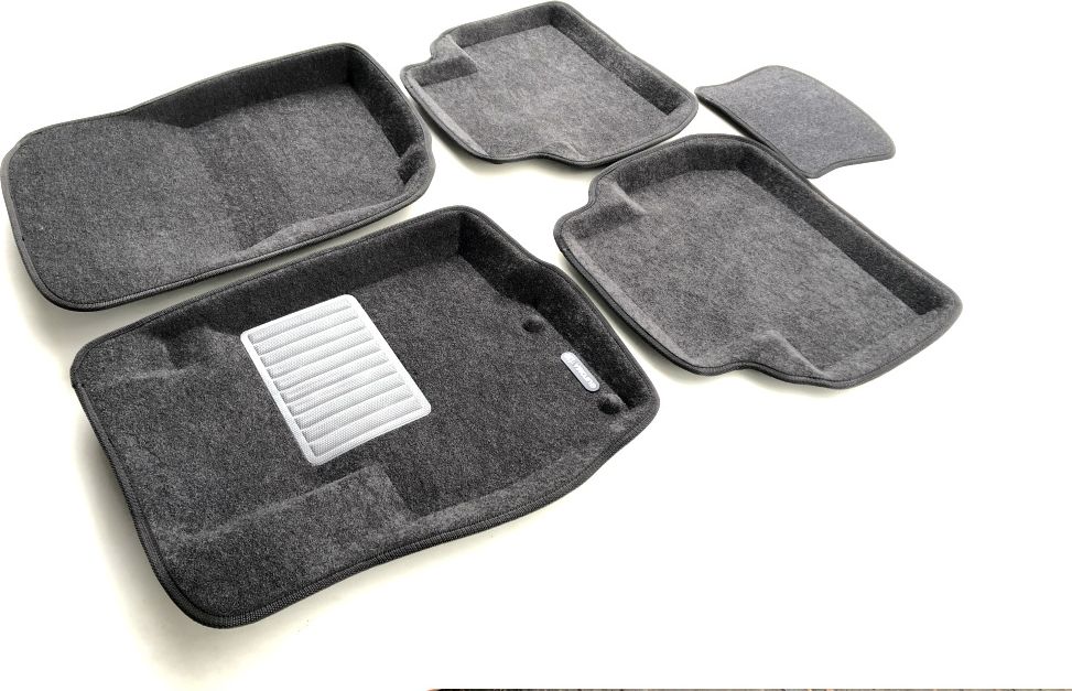 Коврики текстильные Euromat 3D Business для салона Mitsubishi Outlander III 2012-2026 Темно-серые. Артикул EMC3D-003609G