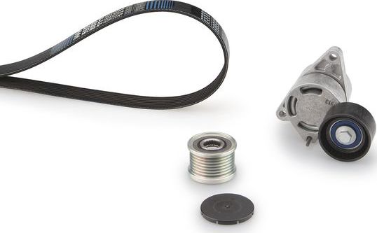 Приводной ремень поликлиновой с роликами (комплект) Gates Micro-V® Kit. Артикул K017PK1103