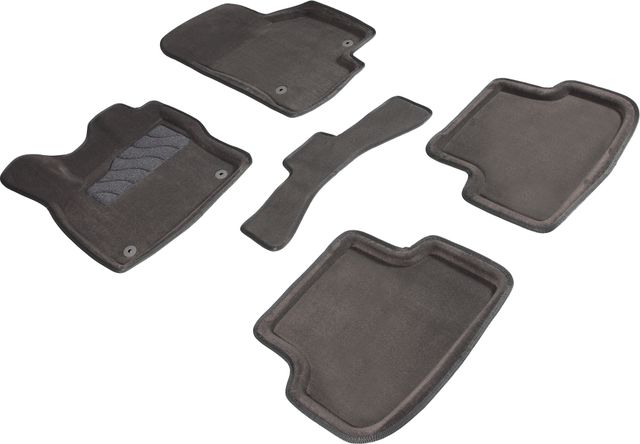 Коврики Seintex 3D ворсовые для салона Volkswagen Golf VII 2013-2026 СЕРЫЕ. Артикул 84122