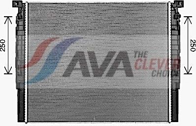 Радиатор охлаждения двигателя AVA ** CLEVER FIT ** для BMW 5 VII (G30/G31) 2016-2026. Артикул BW2623