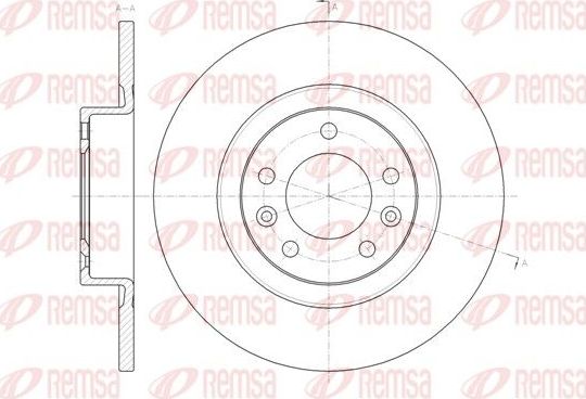 Тормозной диск Remsa. Артикул 61473.00