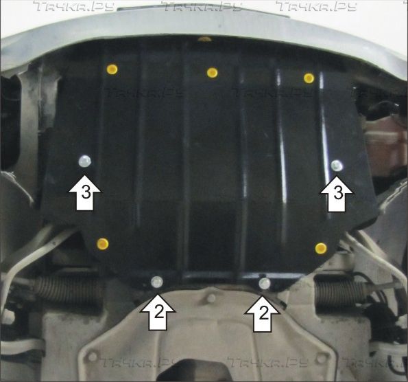 Защита Мотодор для радиатора BMW 7-серия E65/66 2002-2008. Артикул 00220
