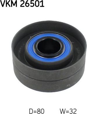 Направляющий (ведущий) ролик ремня ГРМ SKF. Артикул VKM 26501