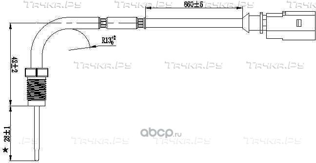 Датчик температуры выхлопных газов (Magtechnic). Артикул MAG0085OG