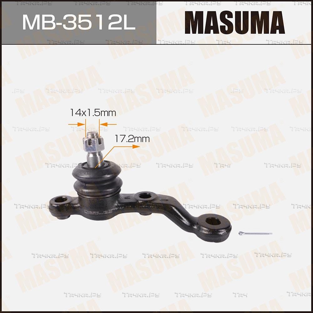 Шаровая опора Masuma передняя передняя левая нижняя для Toyota Chaser V (X90) 1992-1996. Артикул MB-3512L