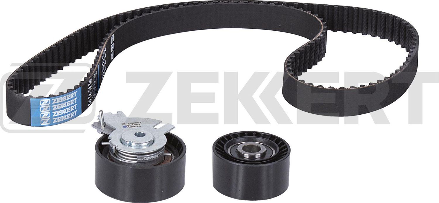 Ремень ГРМ с роликами (комплект) Zekkert (HNBR (Hydrierter Acryl-Nitril-Butadien-Kautschuk)) для Peugeot 307 I 2000-2009. Артикул ZR-1214