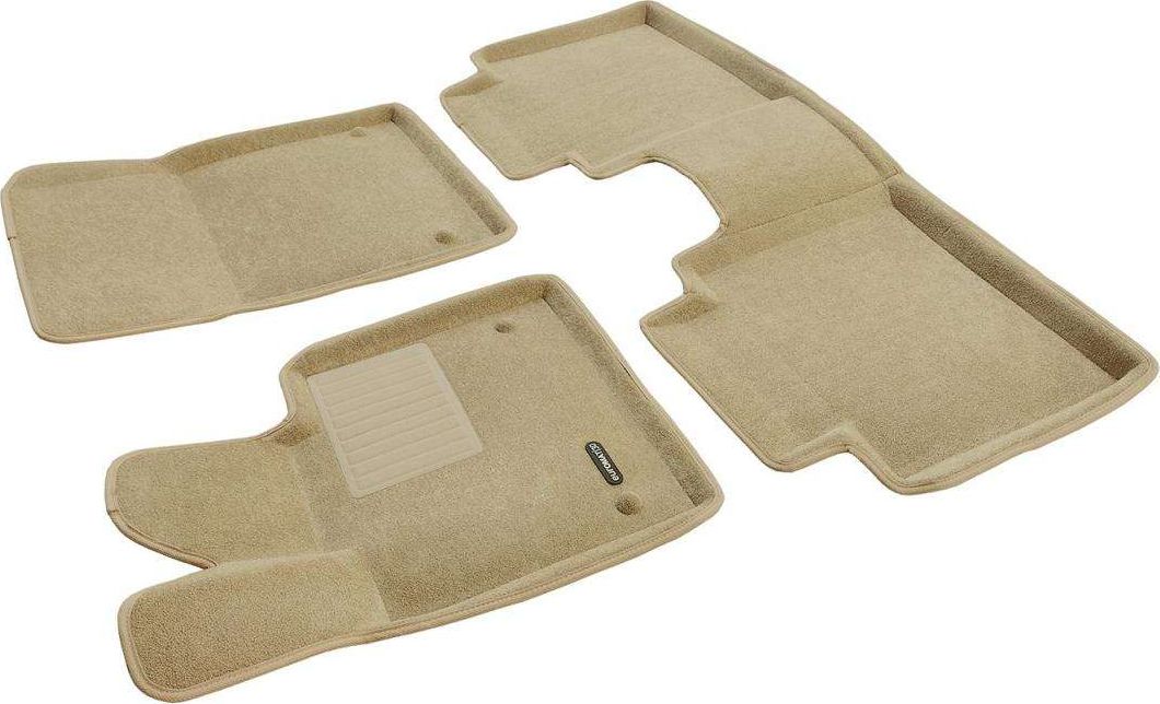 Коврики текстильные Euromat 3D Business для салона Voyah Free 2021-2026 БЕЖЕВЫЕ. Артикул EMC3D-005700T