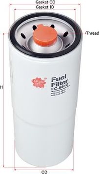 Топливный фильтр Sakura. Артикул FC-5612