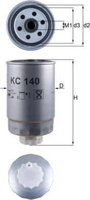 Топливный фильтр Mahle-Knecht. Артикул KC 140
