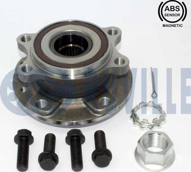 Ступица колеса с интегрированным подшипником Ruville передняя для Renault Kadjar I 2015-2026. Артикул 221862