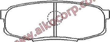 Колодки TOYOTA LC 200 (2007-2010) задние (Aiko). Артикул PF1542