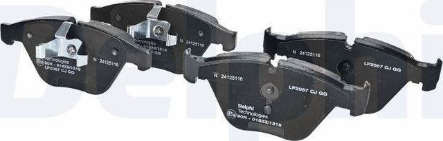Тормозные колодки Delphi (Low-Metallic). Артикул LP2067