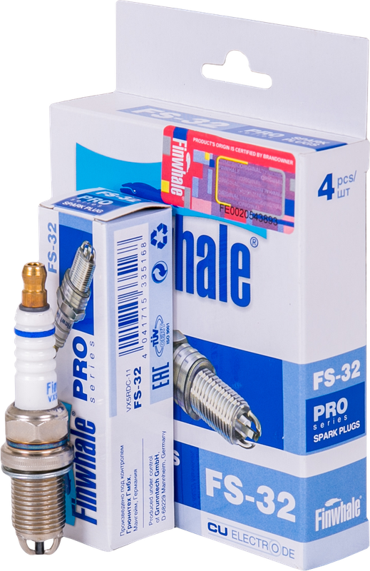 Свеча зажигания Finwhale для Kia Shuma II 2001-2004. Артикул FS32