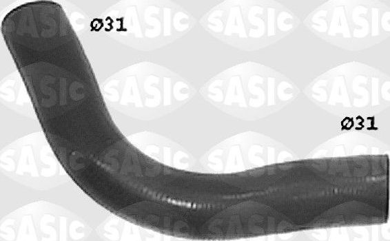 Патрубок радиатора (системы охлаждения) Sasic левый нижний для Peugeot 309 I 1985-1993. Артикул SWH0459