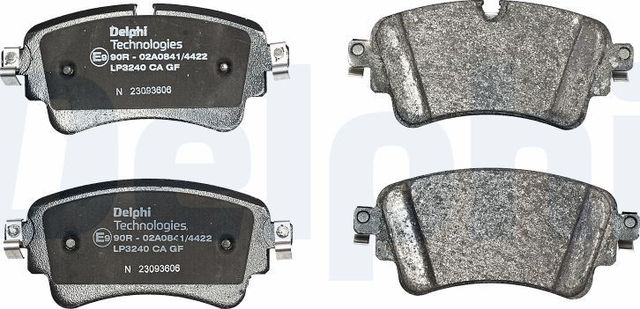 Тормозные колодки Delphi (Low-Metallic). Артикул LP3240