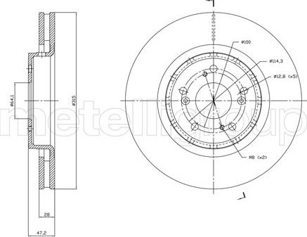 Тормозной диск Trusting передний для Honda CR-V IV 2015-2018. Артикул DF1829