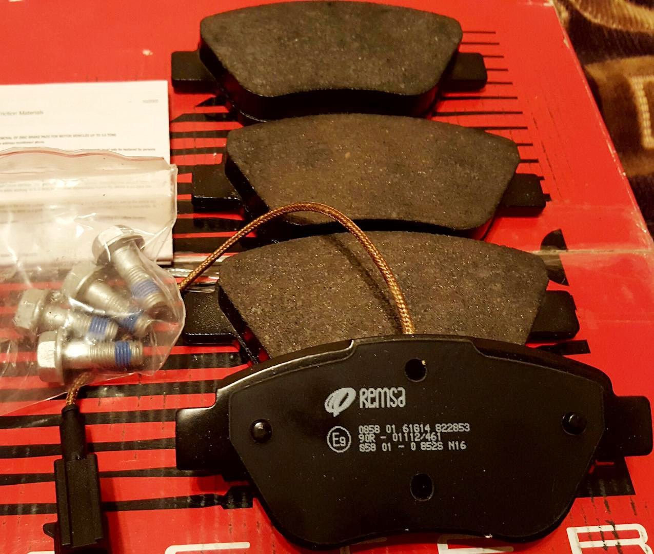Тормозные колодки Remsa. Артикул 0858.01
