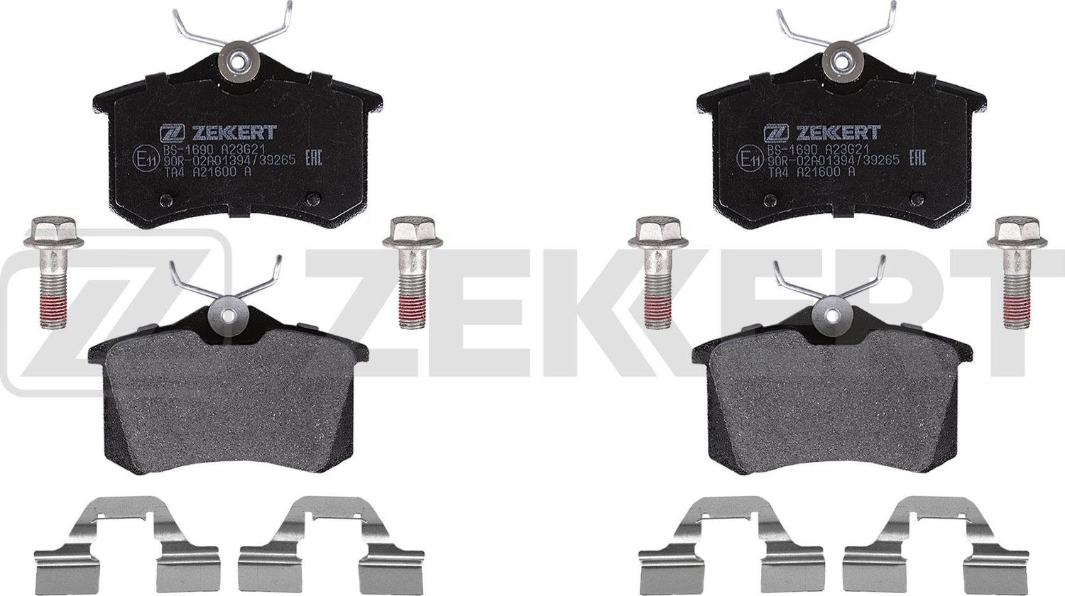 Тормозные колодки Zekkert задние для Audi A2 2002-2005. Артикул BS-1690