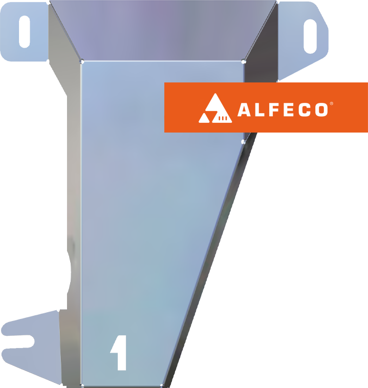 Защита алюминиевая Alfeco (4мм) для адсорбера Chery Tiggo 7 2019-2020. Артикул ALF.02.22AL4