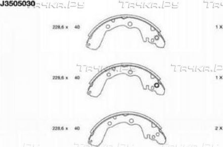 Тормозные колодки Nipparts. Артикул J3505030