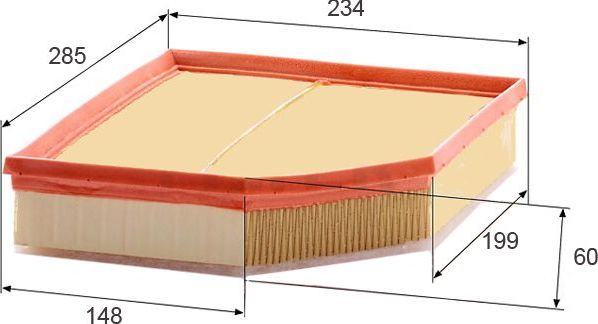 Воздушный фильтр JS Asakashi. Артикул A0657