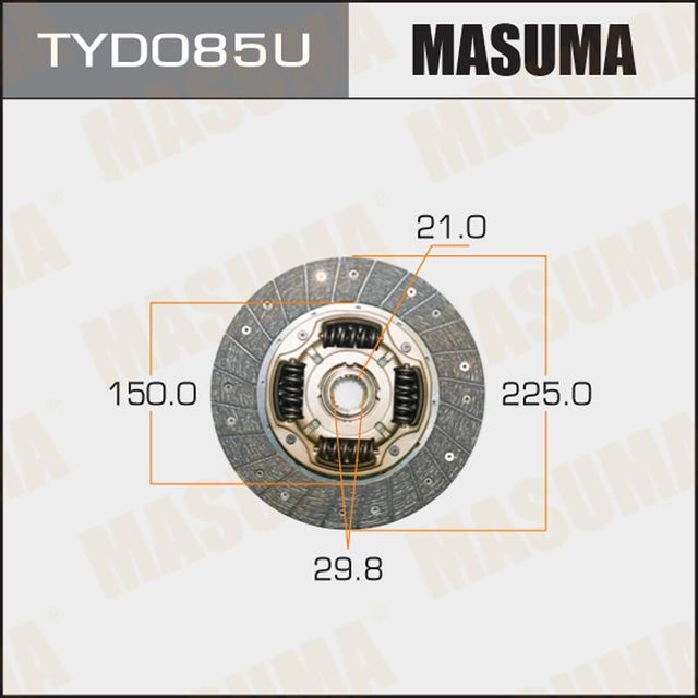 Диск сцепления Masuma для Toyota Celica VI (T200) 1993-1999. Артикул TYD085U