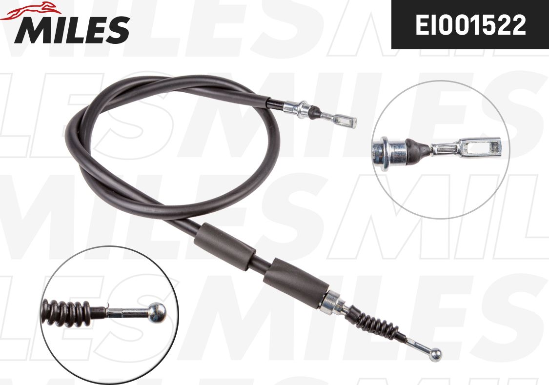 Трос ручника (тросик ручного тормоза) Miles. Артикул EI001522