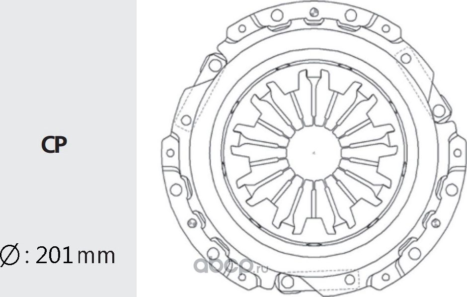 Сцепления корзина HDC-74/VKD22108/HDC-36 (Valeo) Valeo. Артикул HDC36