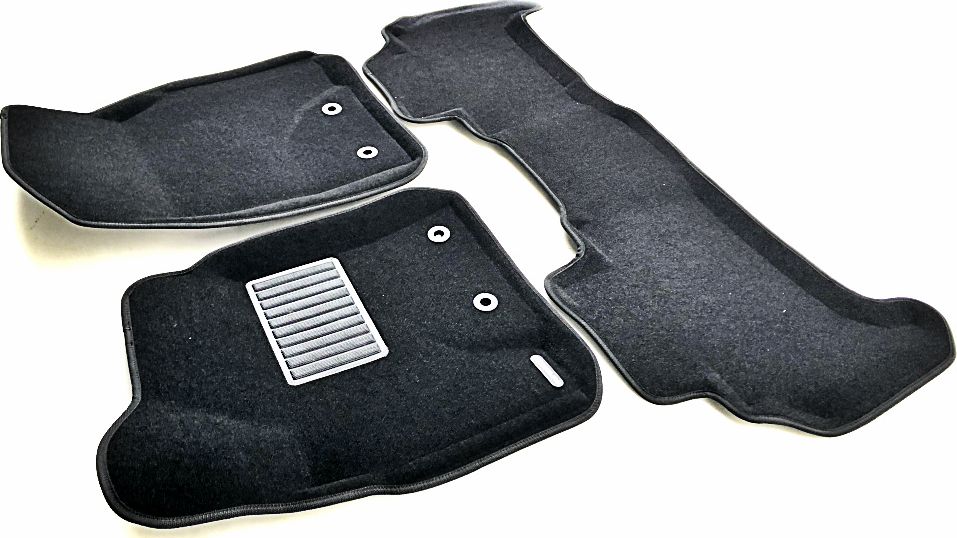 Коврики текстильные Euromat 3D Business (с крепежом) для салона Toyota Land Cruiser 200 2012-2021. Артикул EMC3D-005103