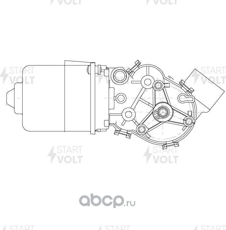 Мотор стеклоочистителя (моторчик дворников) StartVOLT. Артикул VWF 0906