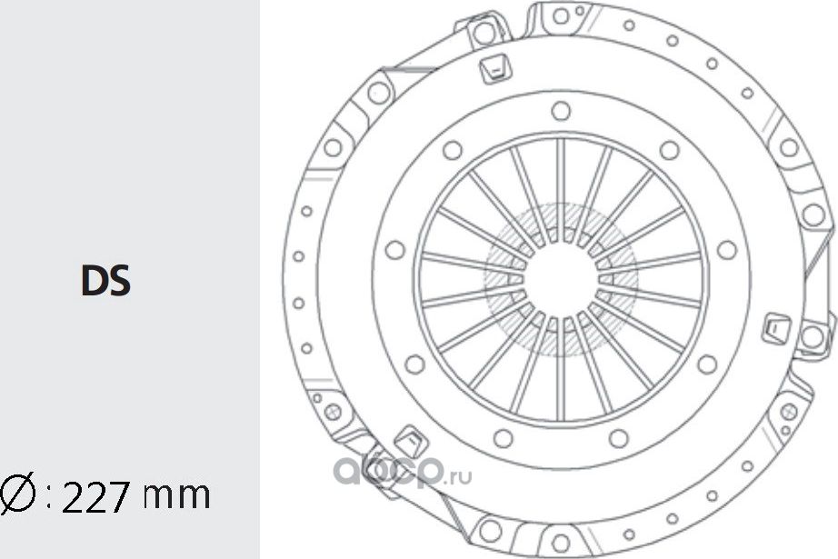 КОРЗИНА СЦЕПЛЕНИЯ (Valeo) Valeo. Артикул MZC12